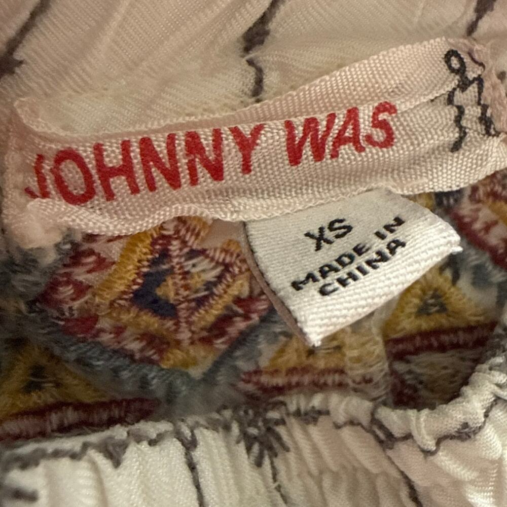 Johnny Was Patterned Embroidered Drawstring Jogge… - image 4